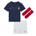 Frankrike Antoine Griezmann #7 Barnkläder Hemma matchtröja till baby VM 2022 Kortärmad (+ Korta byxor) Billigt